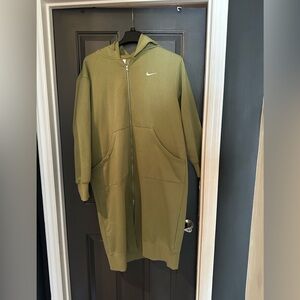 Nike Olive Green Full-Zip Hoodie